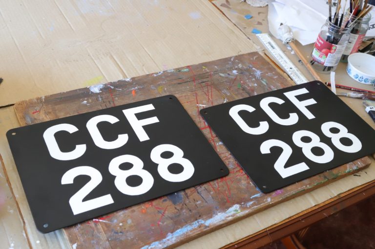 CCF 288 Classic vehicle number plates