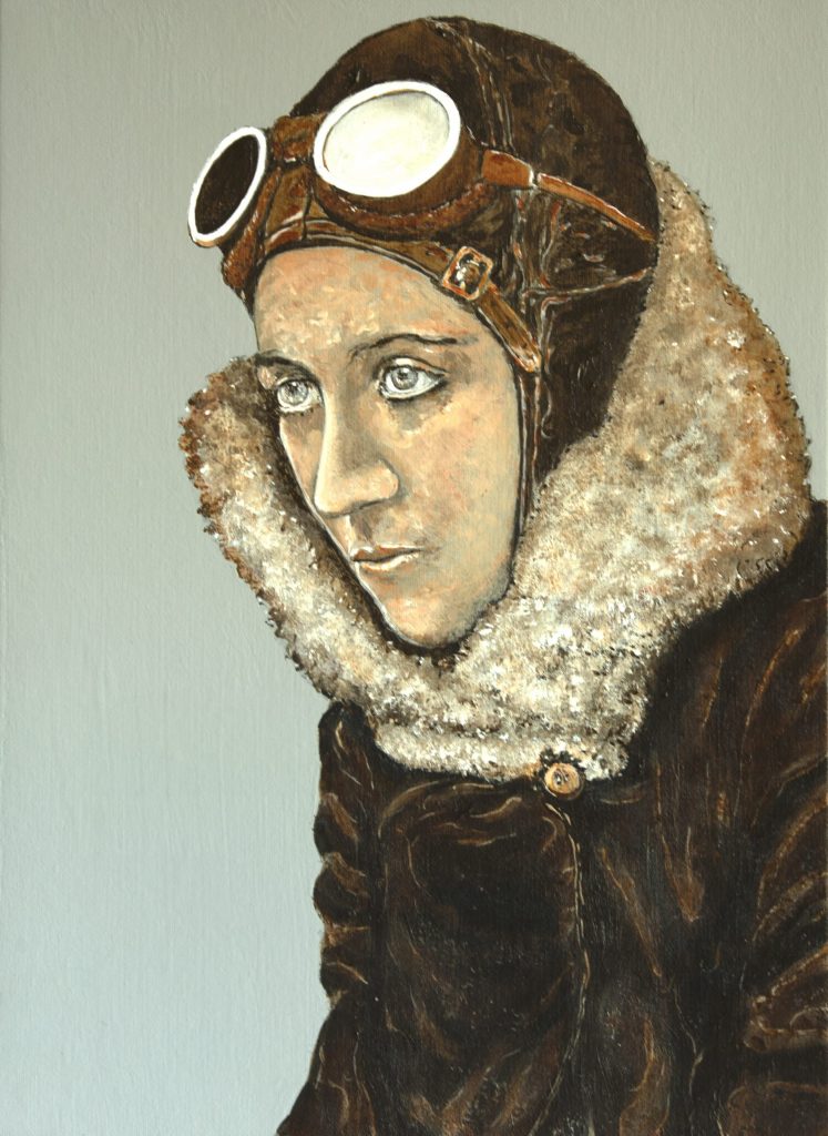 Portrait of Amy Johnson by Arne Barker