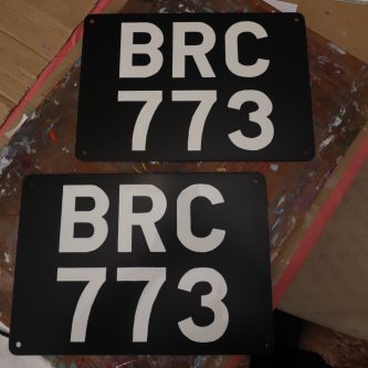 BRC 773 show plates
