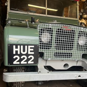 Wonderfully restored 1948 Land-Rover with hand-painted number plates